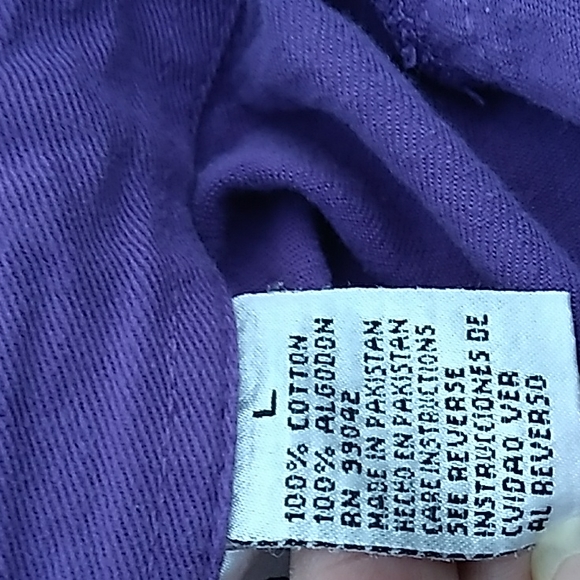 Las Olas Long Sleeve Purple Red Hat Society Shirt Size Large - Picture 9 of 9